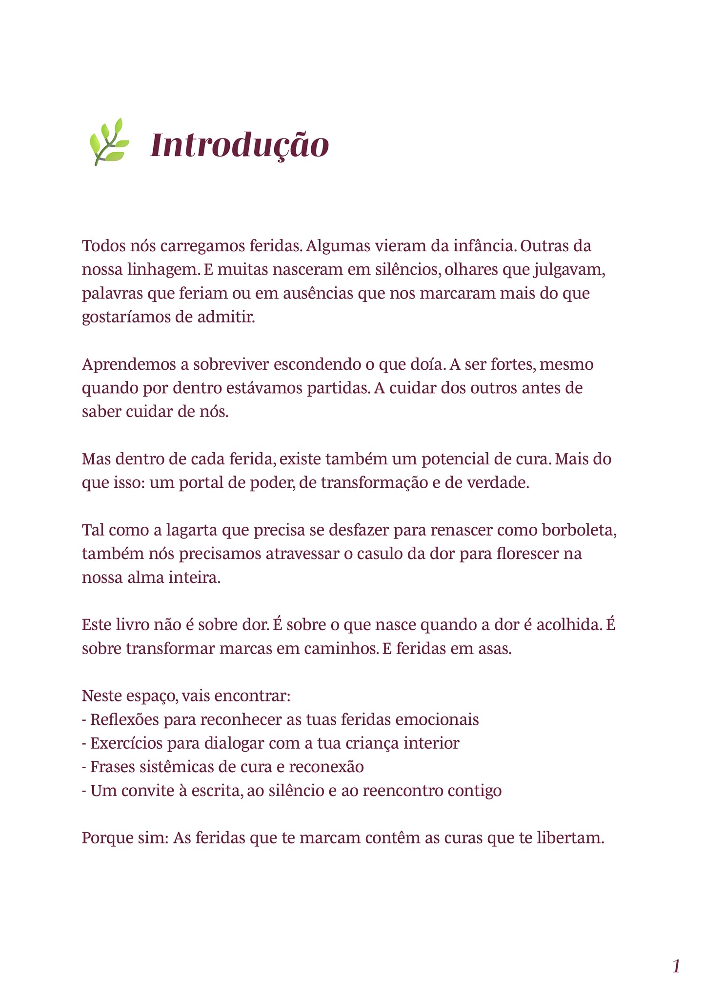 E-Book: "Feridas que te marcam, Curas que te libertam"