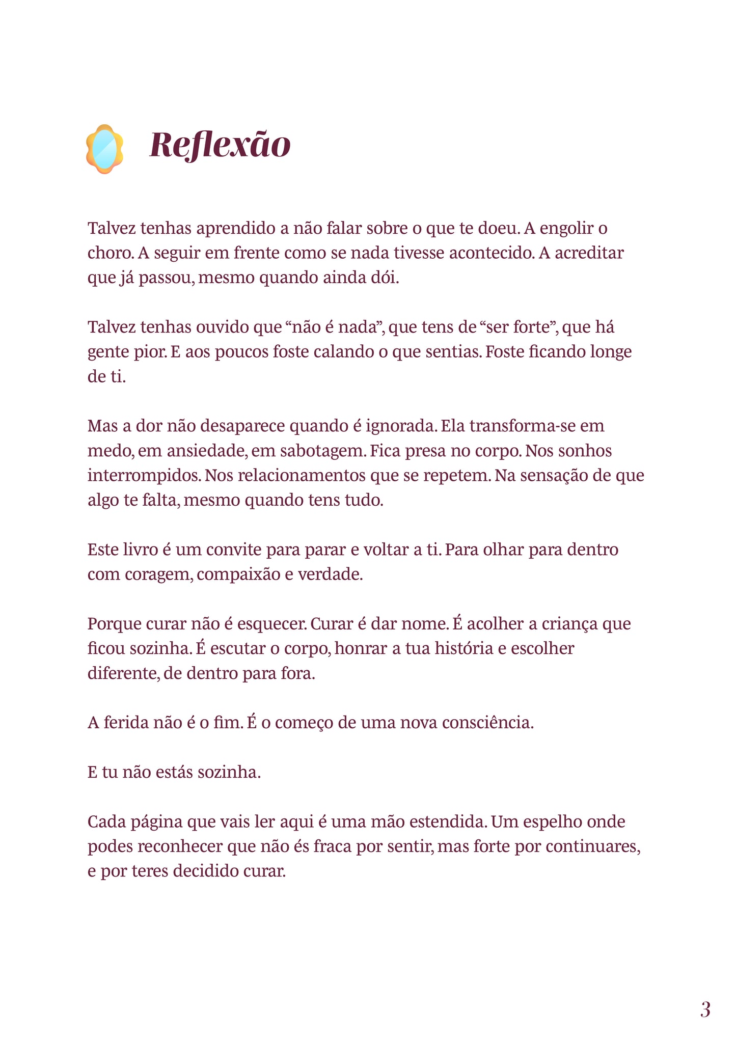 E-Book: "Feridas que te marcam, Curas que te libertam"