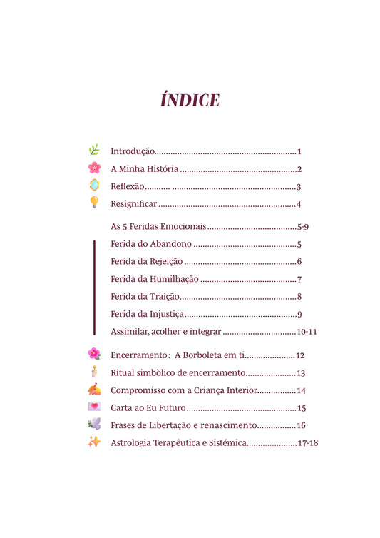 E-Book: "Feridas que te marcam, Curas que te libertam"